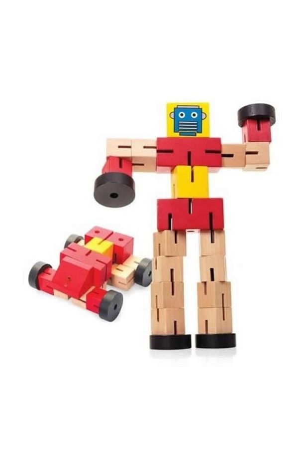 Ahşap Arabaya Dönüşen Büyük Model Robot - 4
