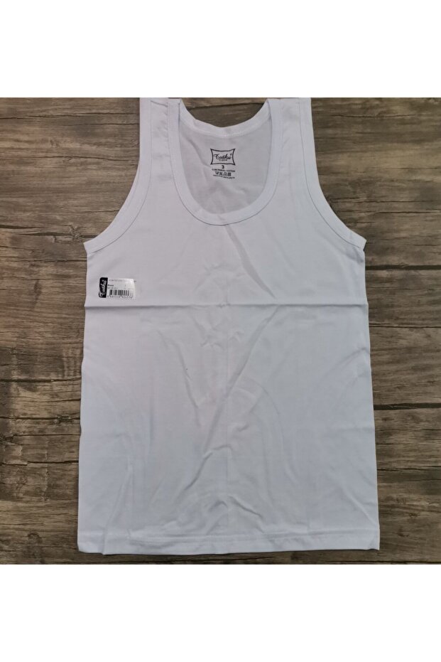 Boy's White Undershirt 6-pack