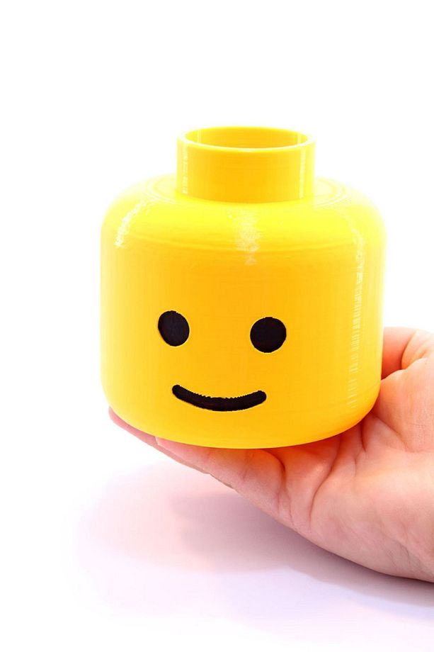 Lego Adam Kafası Benzeri Kalemlik Organizer Dekoratif Obje - 6