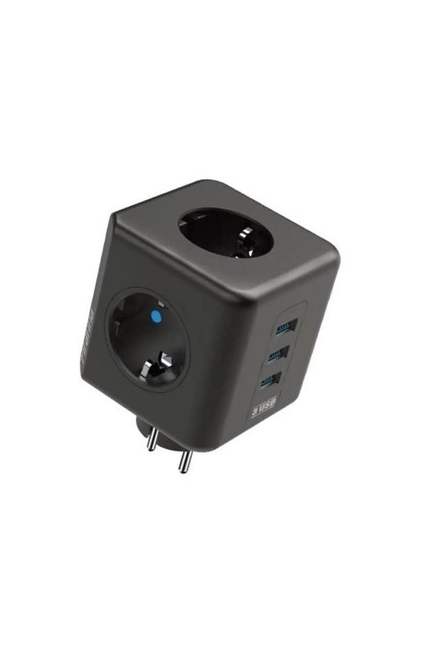 Termal Akım Korumalı Isıya Dayanıklı 3'lü Duvar Tipi Priz 2 x Usb 1 x Type C Çıkışlı - 2
