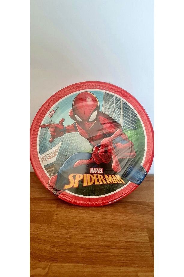 Spiderman Örümcek Adam Desenli Renkli Baskılı Kağıt Peçete Tabak Bardak Set - 5
