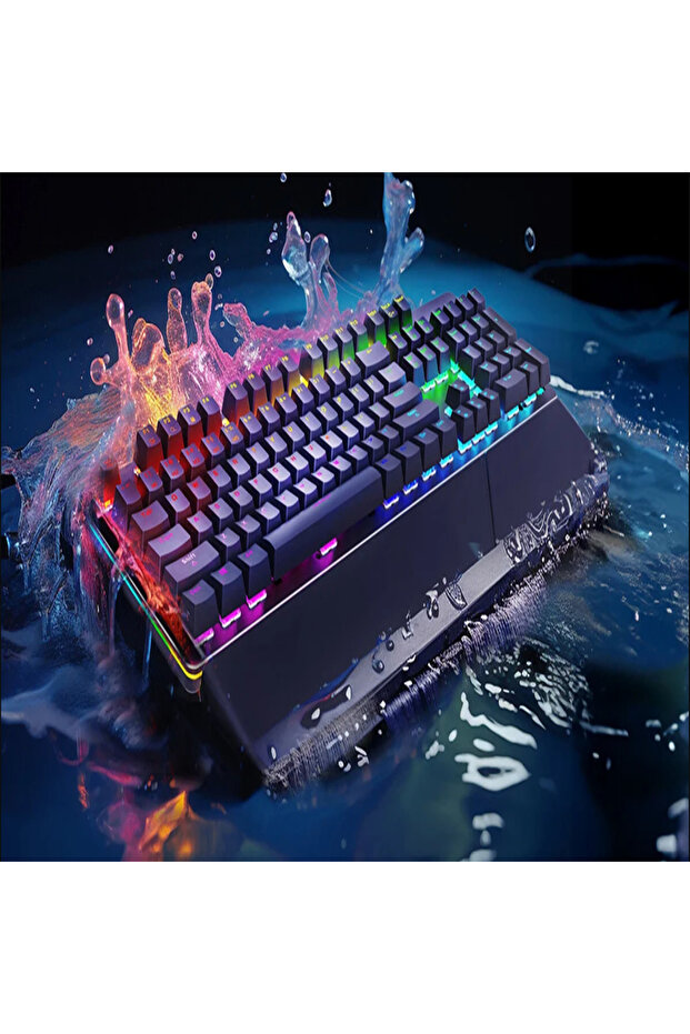 2'li Set GK60 Oyuncu Klavyesi VE X15 Mouse Fare Bilek Destekli Klavye RGB klavye mouse Fare seti pc - 5