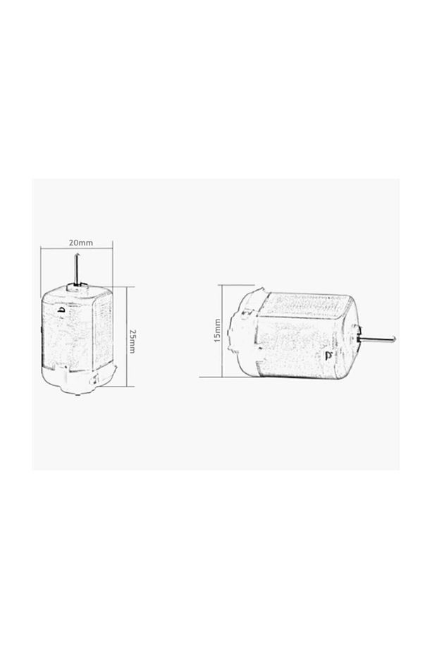 10 Adet Dc Motor Deney Motoru 3v 6v Motor Yüksek Devir Dinamo Motor D.m - 3