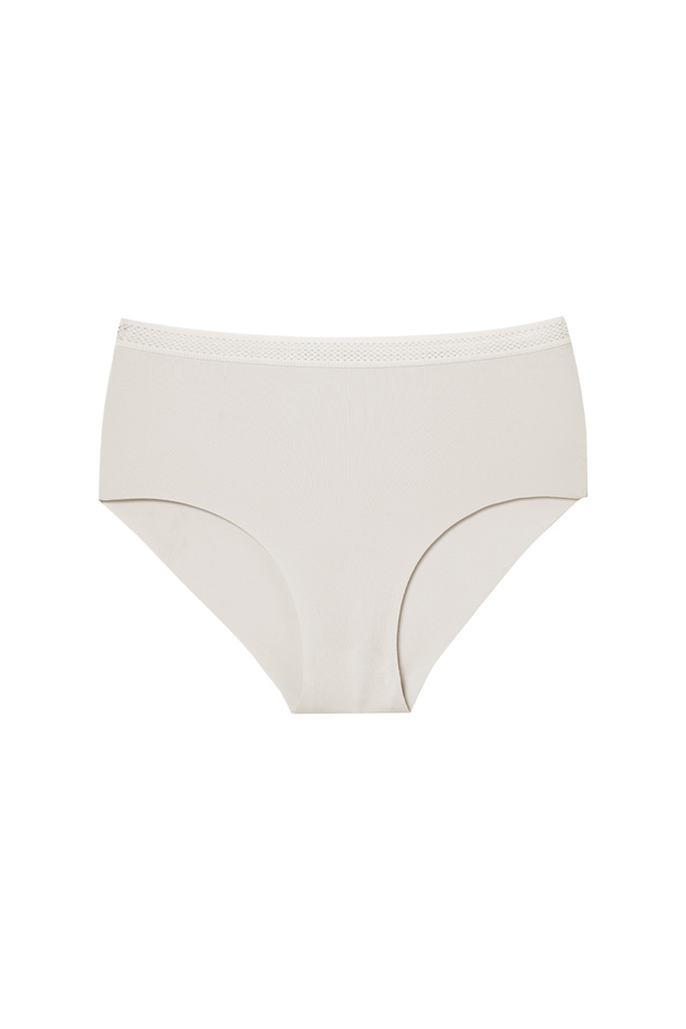 Laser Cut Waist Mesh Elastic High Waist Intelok Women's Panties
