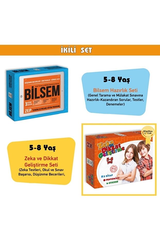 2'li Set(bilsem Hazırlık) - 5-8 Yaş - 1