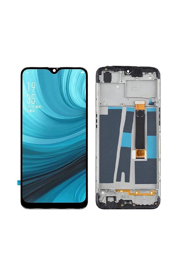 OPPO AX7 UYUMLU LCD DOKUNMATİK EKRAN ÇITALI SİYAH ( CPH1901/CPH1903/CPH1905)(TAMİR SETİ HEDİYELİ) - 1