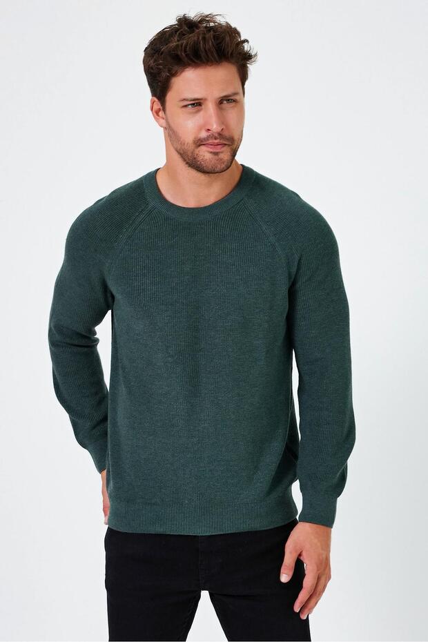 سترة ذات قصة عادية برقبة دائرية - E24-EZE-03 - 2