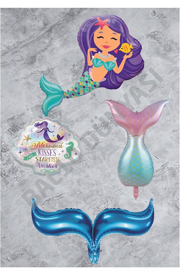 Mermaid Foil Balloon Set-2
