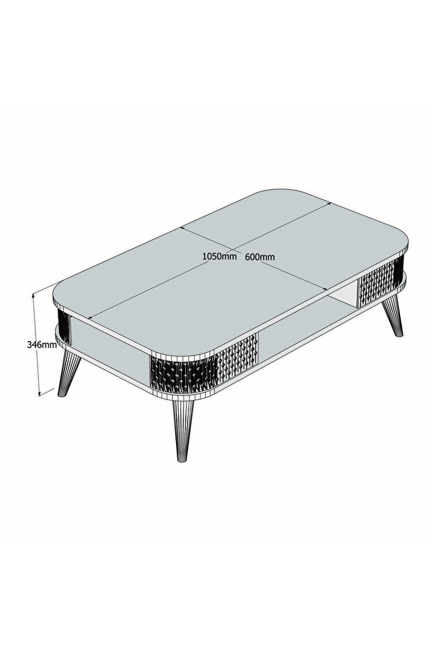 Eylül Orta Sehpa - Traverten - 4