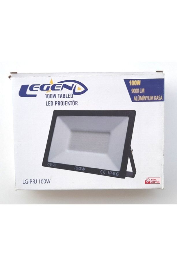 100 Watt Dış Mekan Led Projektör 100 W Tablet Projektör Beyaz - 1