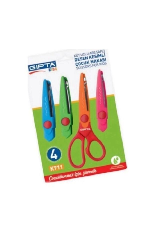 Şekilli Kesen Makas 4 Lü Set - 1