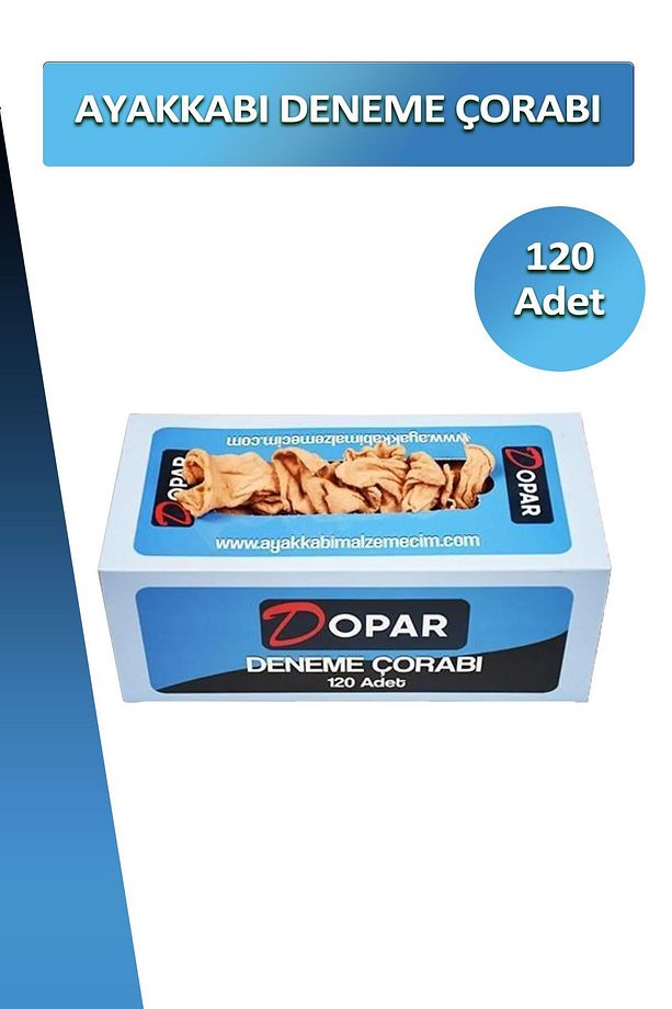Ayakkabı Deneme Çorabı Tek Kullanımlık 120 Adet - 1