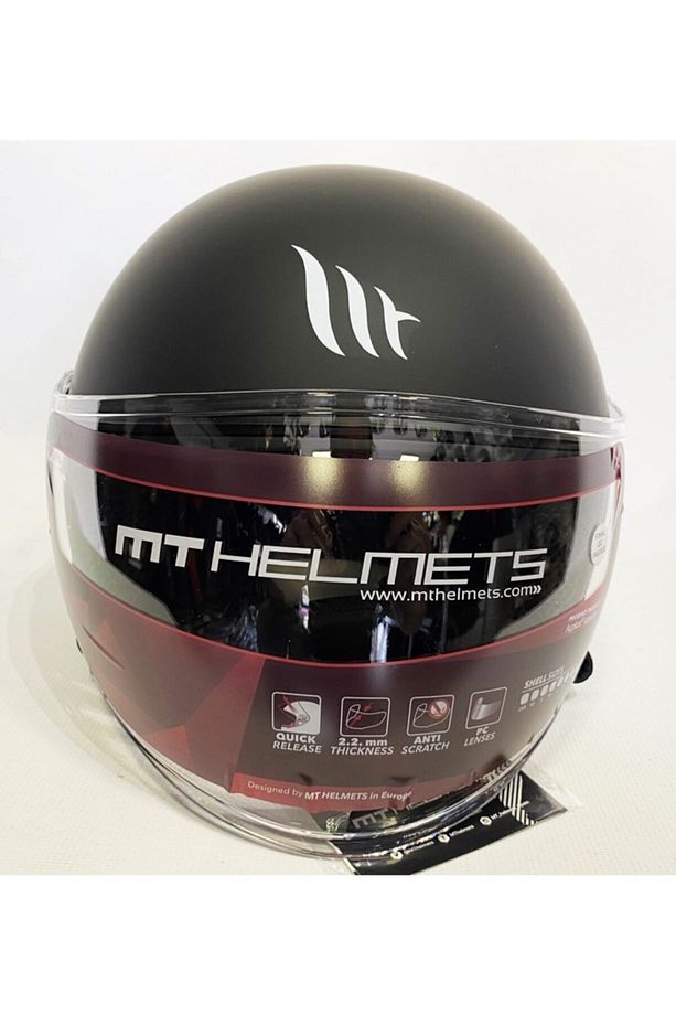 Helmets Yarım Kask Kask Jet Street A1 Matt Black - 3