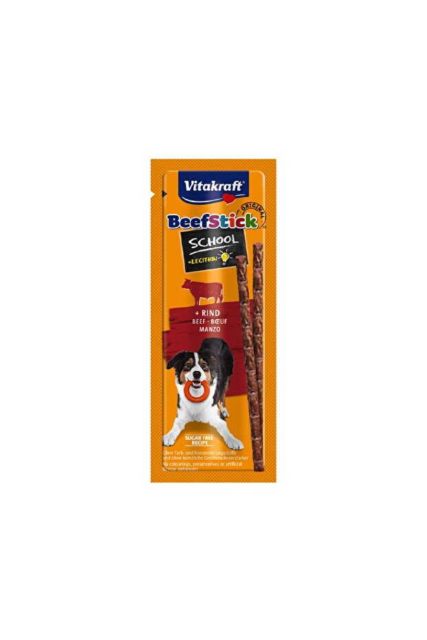 School + Lecithin Poultry Beef Stick, 10 Pieces, 20g
