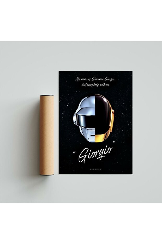 Daft Punk Giorgio, Giovanni Giorgio Moroder, Giorgio By Moroder, Poster Tablo, Dijital Tasarım - 4