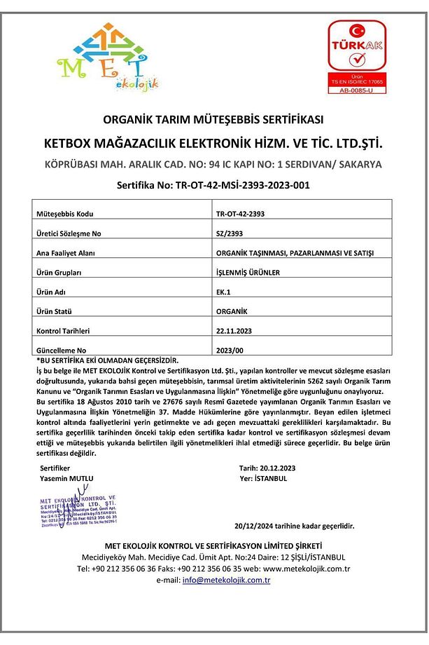 Organik Alerjen Bebek Bisküvisi Ve Keçiboynuzu Özü Ek Gıda Seti - 3