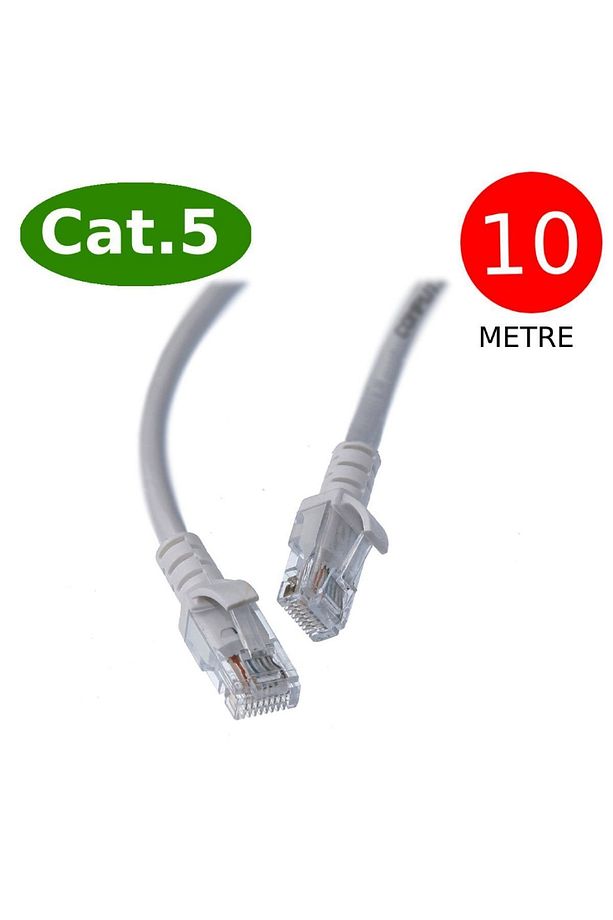 Cat5-e Network Uyumlu Ethernet Internet Kablosu Rj45 - Rj45 10 Metre Patch Kablo - 2