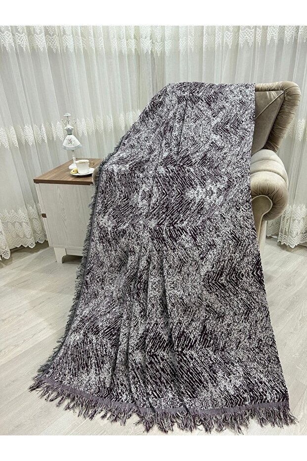 Cotton Sofa - Sofa Bed Cover 170X220 Alaca Bordo