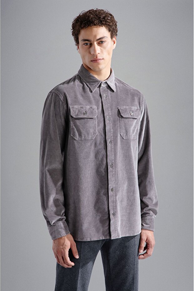 CORDUROY OVERSHIRT - 1