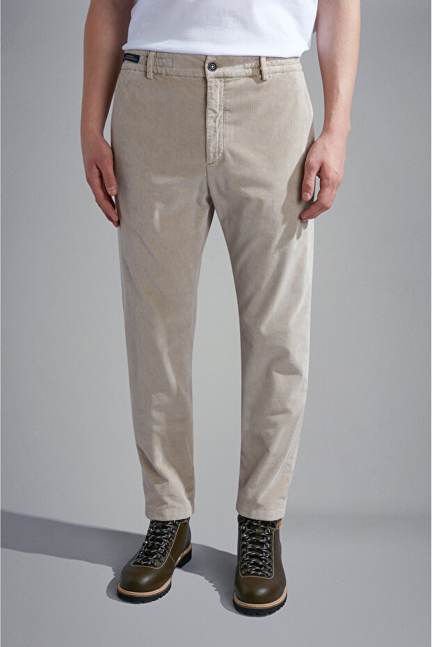 CHINO TROUSERS WITH COULISSE