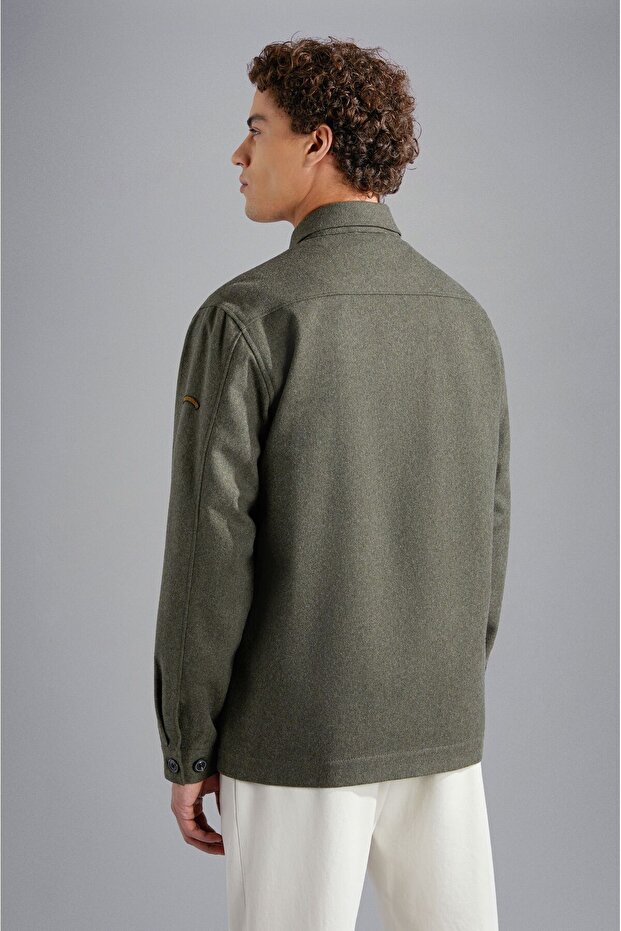 MEN'S WOOLLEN OVERSHIRT - 2