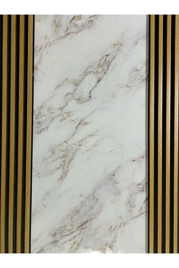 16x145cm 1 Adet ATC PVC Çift Renkli Rezene Prefabrik Ofis Dekoratif Pvc Kaplama Lambiri Duvar Paneli - 4