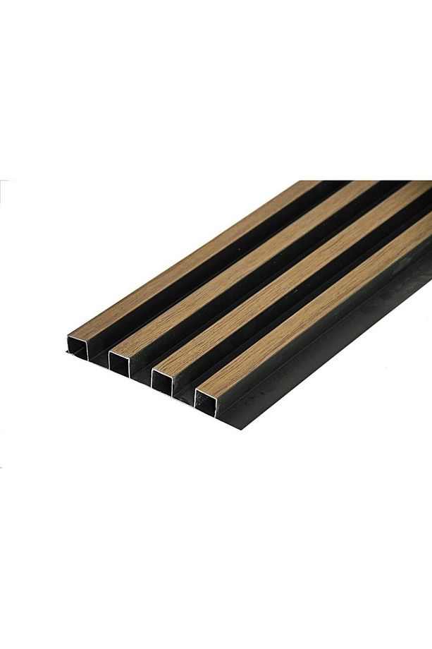 16x145cm 1 Adet ATC PVC Çift Renkli Rezene Prefabrik Ofis Dekoratif Pvc Kaplama Lambiri Duvar Paneli - 1