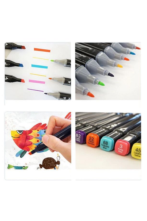 TOUCH MARKER 60 RENK ÇANTALI SET TWİN MARKER - 3