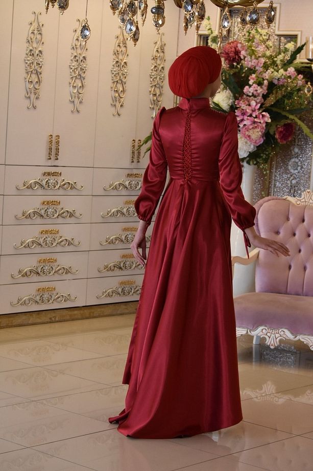 Zemheri Kırmızı Abiye Elbise - 3