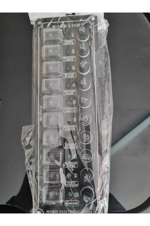SWİTCH PANEL 10 LU MOON LİGHT 12/24V - 1