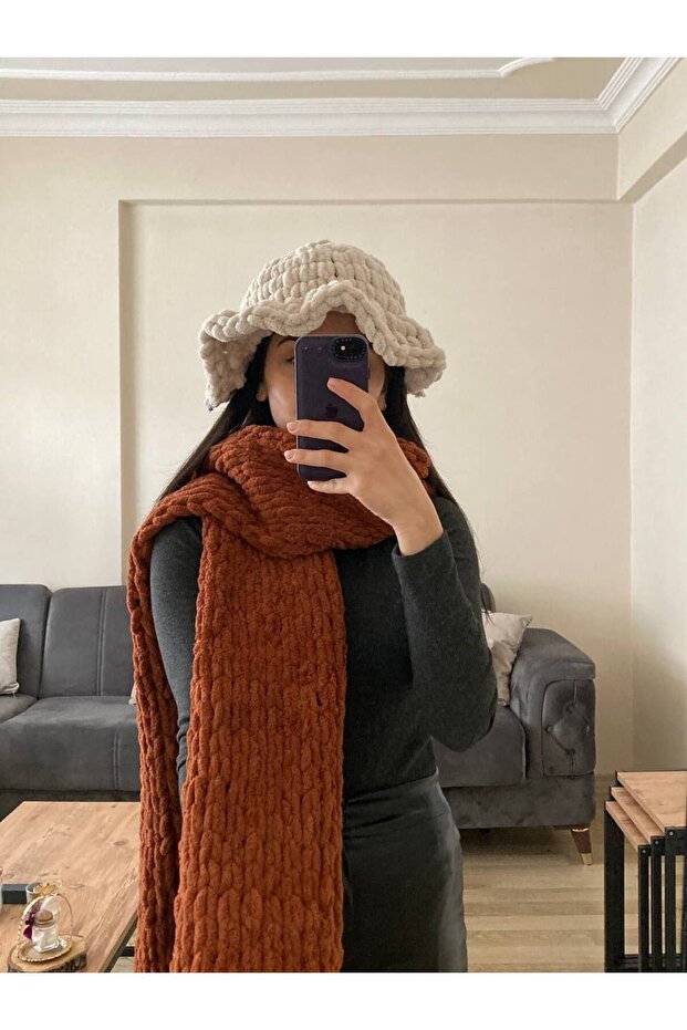 El Örgüsü Atkı Puffy Moda Biçer - 3