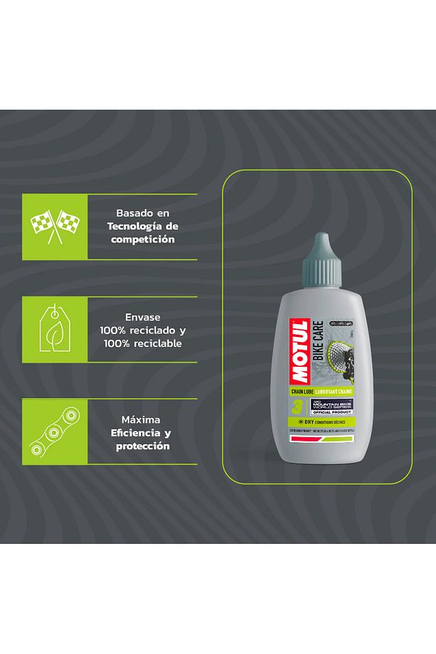 BİSİKLET ZİNCİR YAĞI DRY KURU 100ML - 3