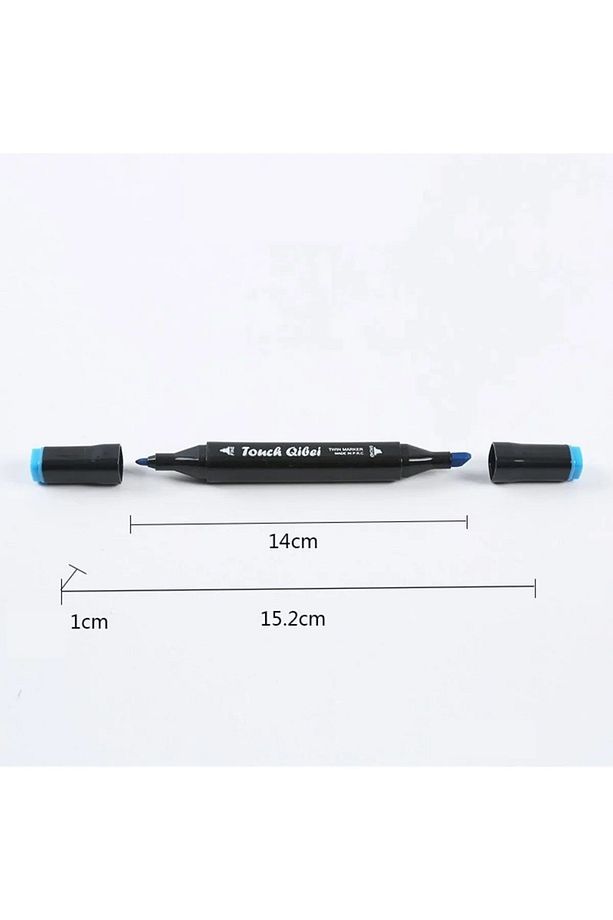 24'lü Çift Uçlu Marker Kalem Seti Çanta Set Double Touch Art Marker - 3