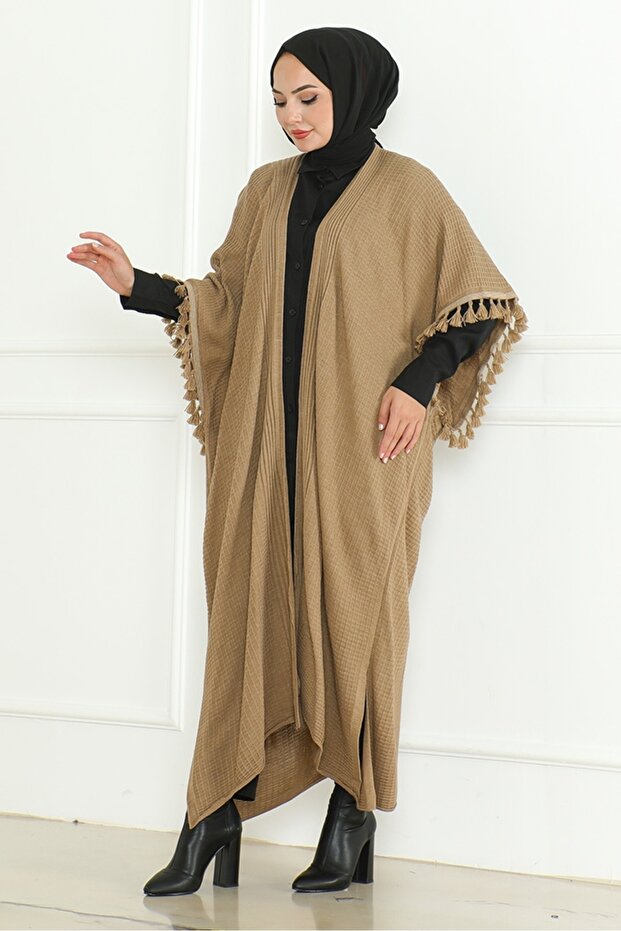 Balca Oversize Triko Panço 1195 - Vizon - 6