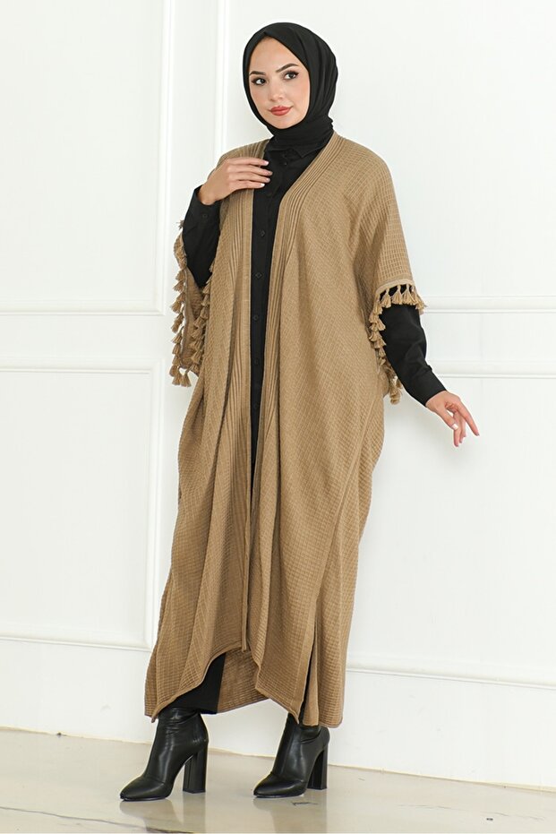 Balca Oversize Triko Panço 1195 - Vizon - 4