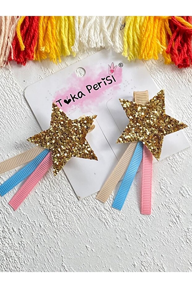 Glittery Comet Gold Hair Clip