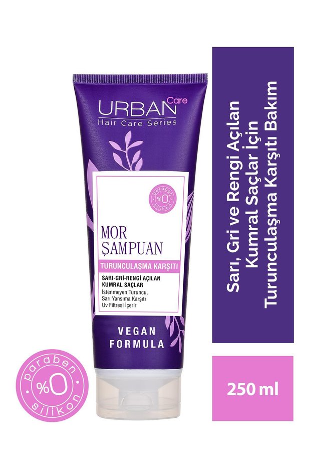 Anti-Orange Purple Hair Care Shampoo-250 Ml-Vegan-Uv Protection