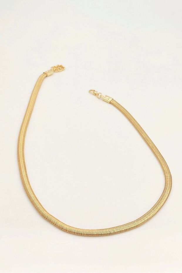 Women's Gold Yellow Italian Chain Necklace 001ltıtalyazas