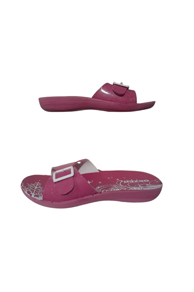 Girl's Pink Buckle Ultra Light Daily Slippers Gzeer91-77