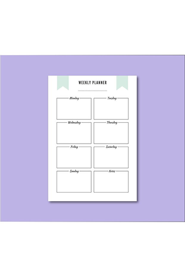 Minimal English Daily and Weekly Planner/To Do List/Notebook/Notepad/Memopad A5 - 3