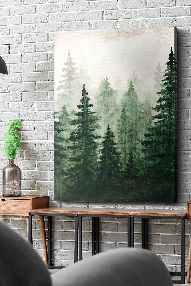 Orman, Ağaçlar, Kanvas - Canvas Tablo - 2