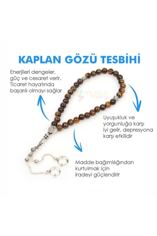 Tiger Eye Natural Stone Men's Rosary | Capillary Gift Natural Stone