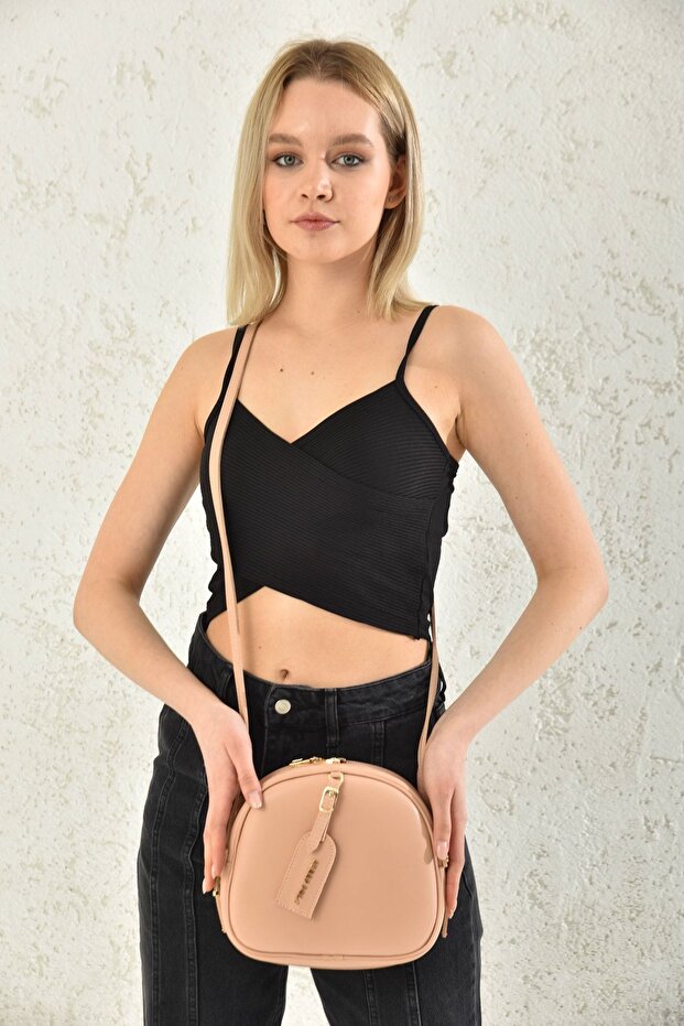 حقيبة من الجلد الصناعي بدون نمط - 1