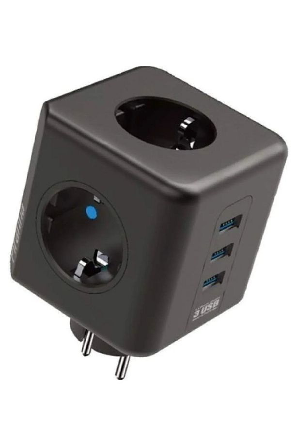 Termal Akım Korumalı Isıya Dayanıklı 3'lü Duvar Tipi Priz 2 X Usb 1 X Type C Çıkışlı - 2
