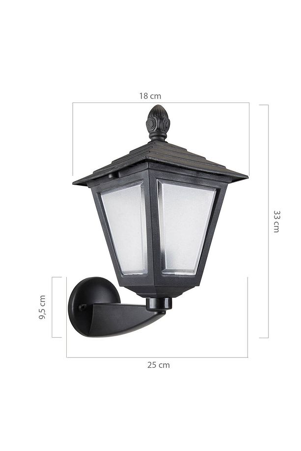 Modelight Dış Mekan Kare Fener Aplik Siyah - 4