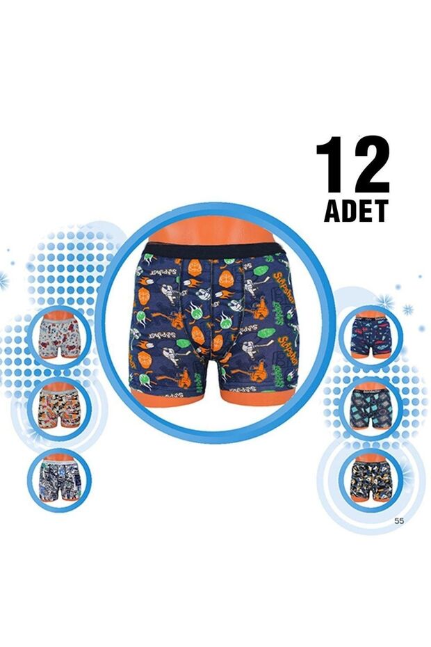 Aldeza 550 Boys' Boxers 12-Pack