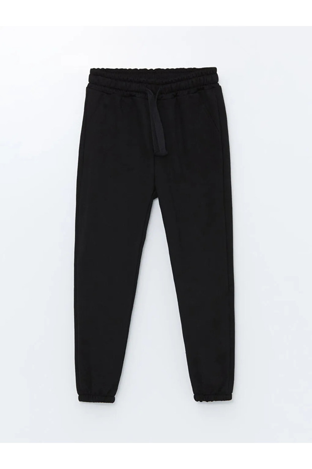 LCW baby Yeni Siyah Beli Lastikli Basic Erkek Bebek Jogger Eşofman Altı - 1