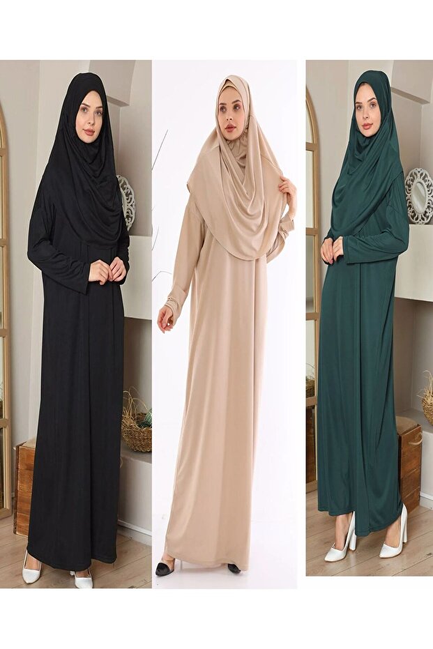One-Piece Prayer Dress with Neck