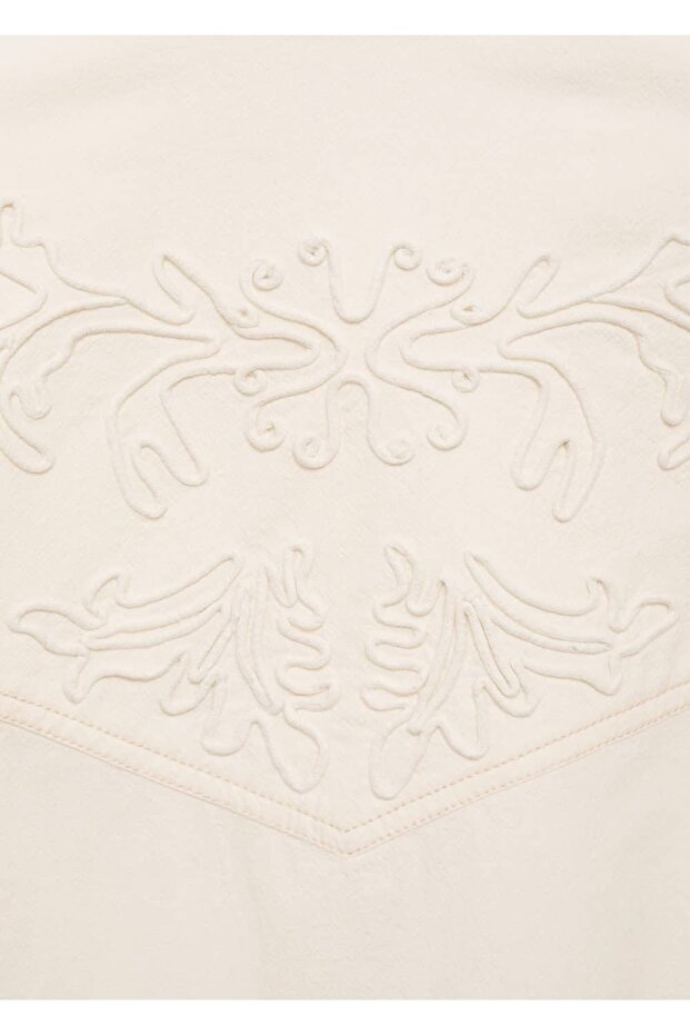 Dekoratif dikişli gömlek - 8