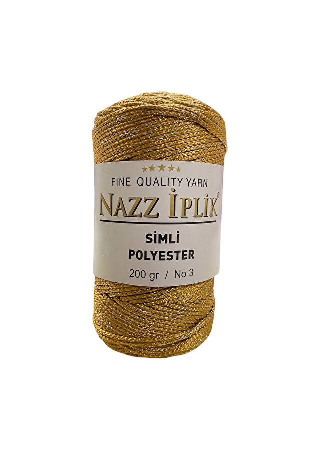 Simli Polyester Makrome El Örgü İpi 200 gr - 1
